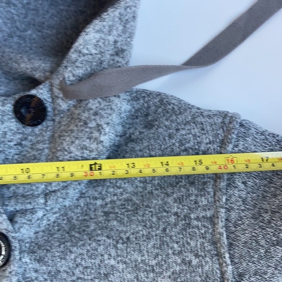 Patagonia Better Sweater button gray marled hooded jacket coat - Picture 16 of 16